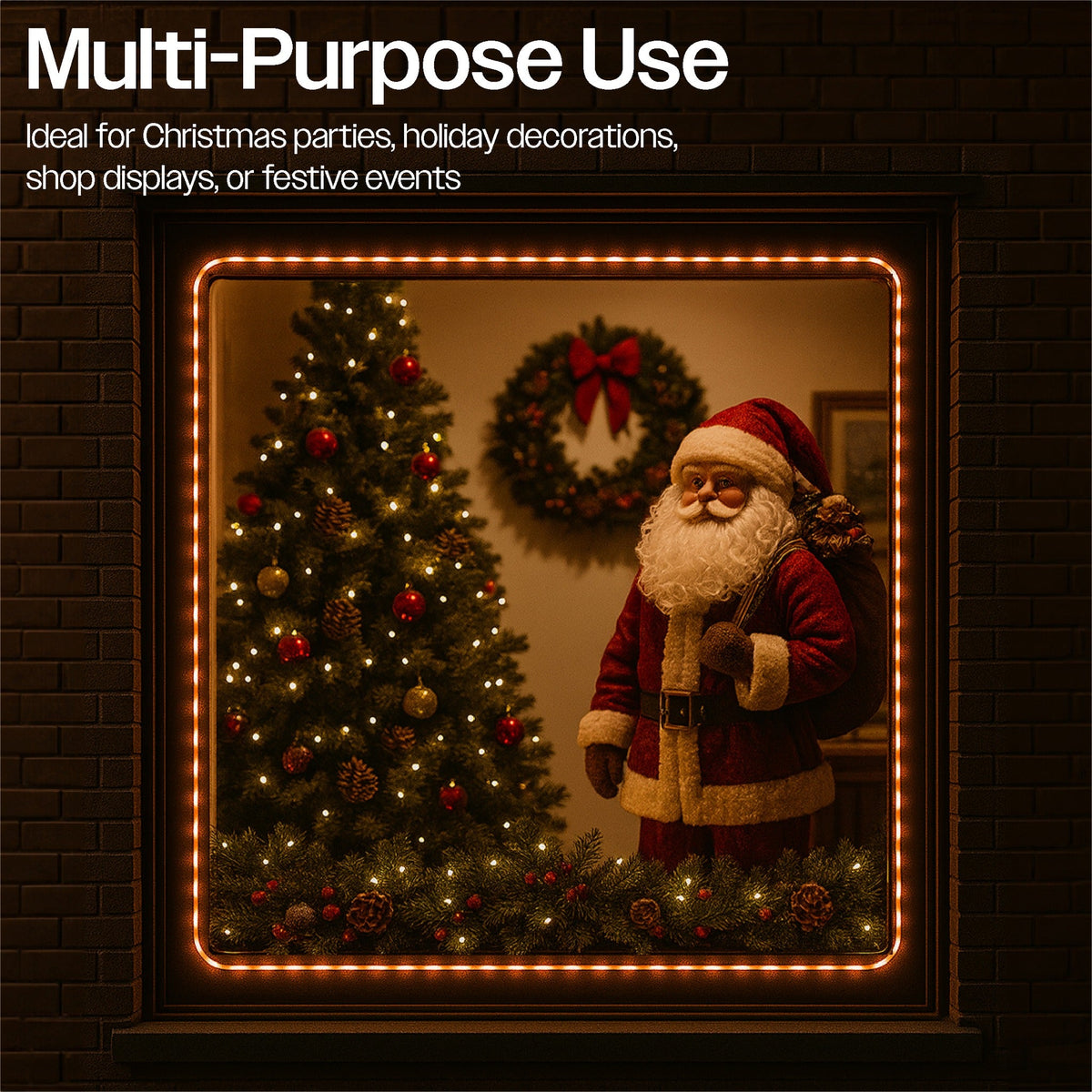 Xmas Haus 10M Festive Christmas Candy Tube Light_Christmas Lights
