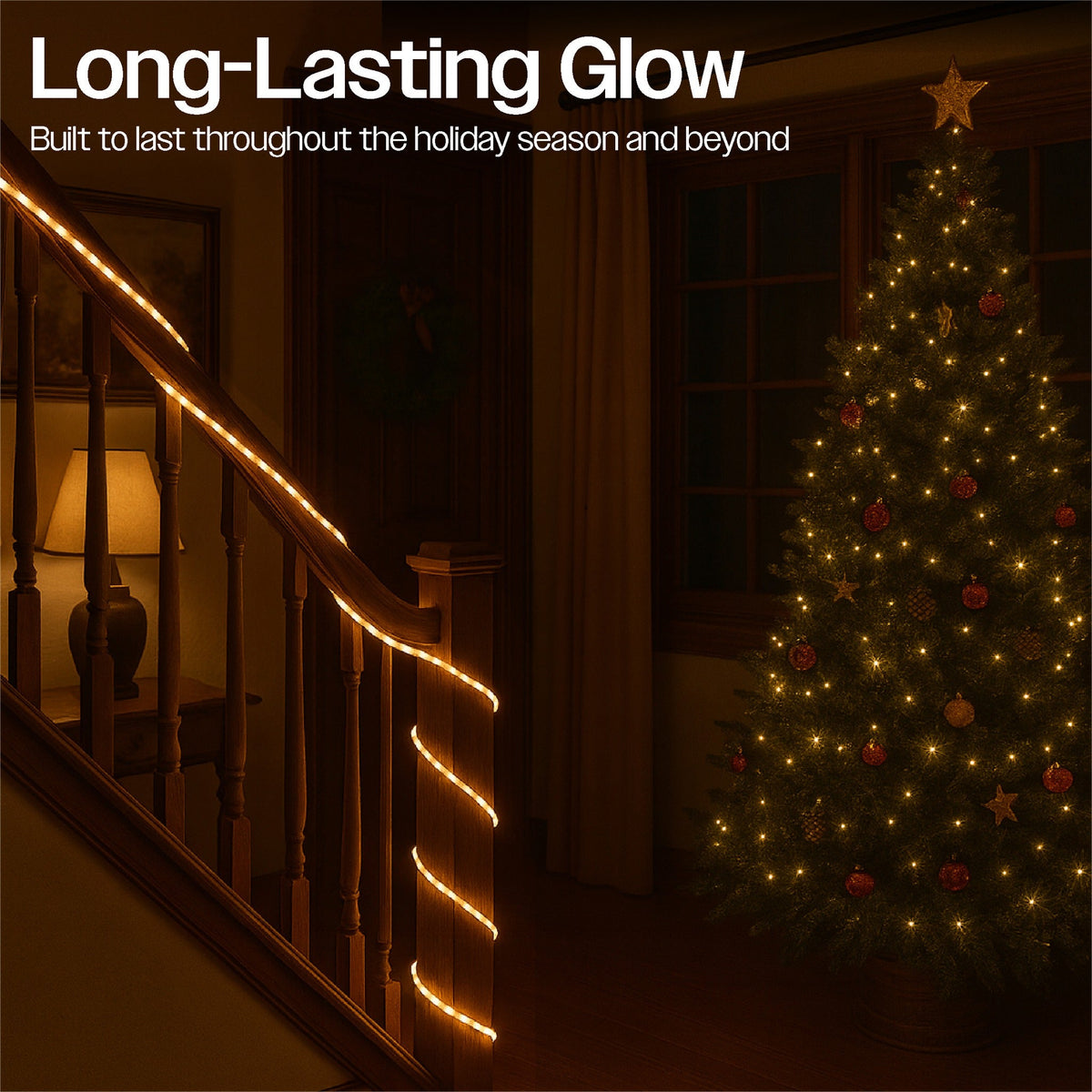 Xmas Haus 10M Festive Christmas Candy Tube Light_Christmas Lights