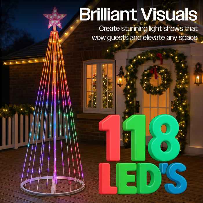 Xmas Haus Christmas Star Tree RGB LED