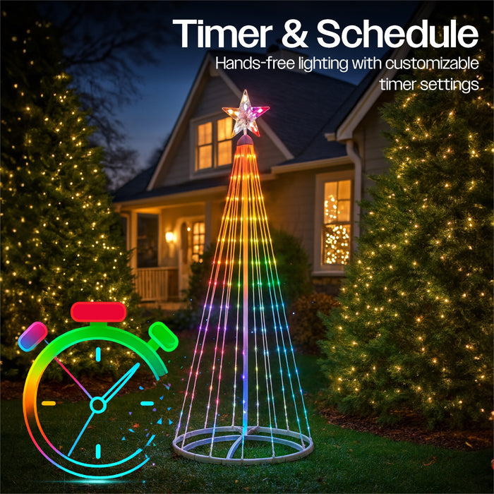 Xmas Haus Christmas Star Tree RGB LED