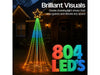 Xmas Haus Cone Tree RGB APP Control 2.4 M - 18 Strings - 804 LEDS_Artificial Christmas Trees