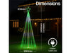 Xmas Haus Cone Tree RGB APP Control 2.4 M - 18 Strings - 804 LEDS_Artificial Christmas Trees
