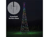 Xmas Haus Flagpole Tree 415 RGB LEDS, Hello Fairy APP Control or Handheld Remote_Artificial Christmas Trees