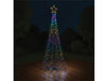 Xmas Haus Flagpole Tree 415 RGB LEDS, Hello Fairy APP Control or Handheld Remote_Artificial Christmas Trees