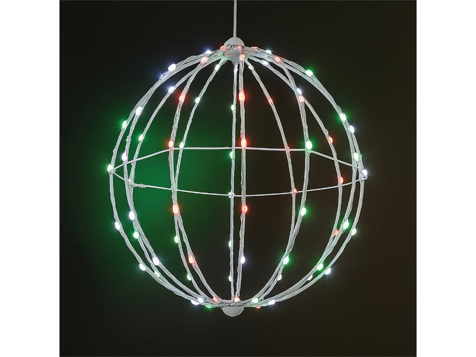 Xmas Haus White Foldable Ball Light Multicolour RGB LEDS - Remote or APP controlled_Indoor Christmas Decorations