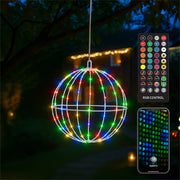 Xmas Haus White Foldable Ball Light – Multicolour RGB LEDs with Remote & App Control_Indoor Christmas Decorations
