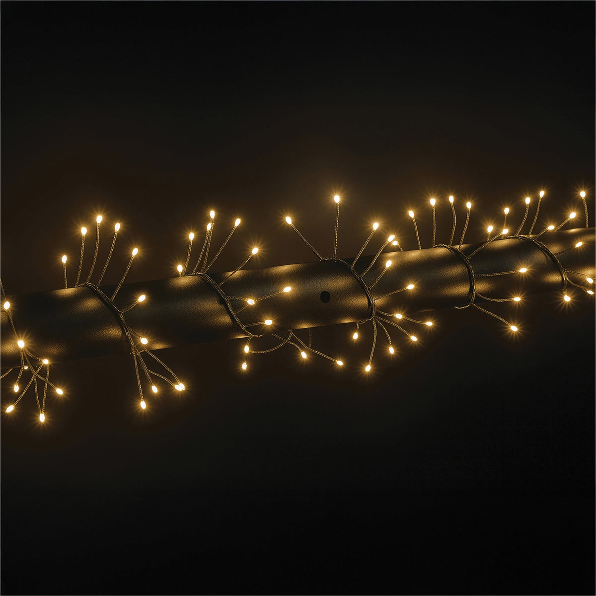 Xmas Haus Warm White Cluster Lights – Green Wire, Multifunction Micro LED for Indoor & Outdoor Decoration_Indoor Christmas Decorations