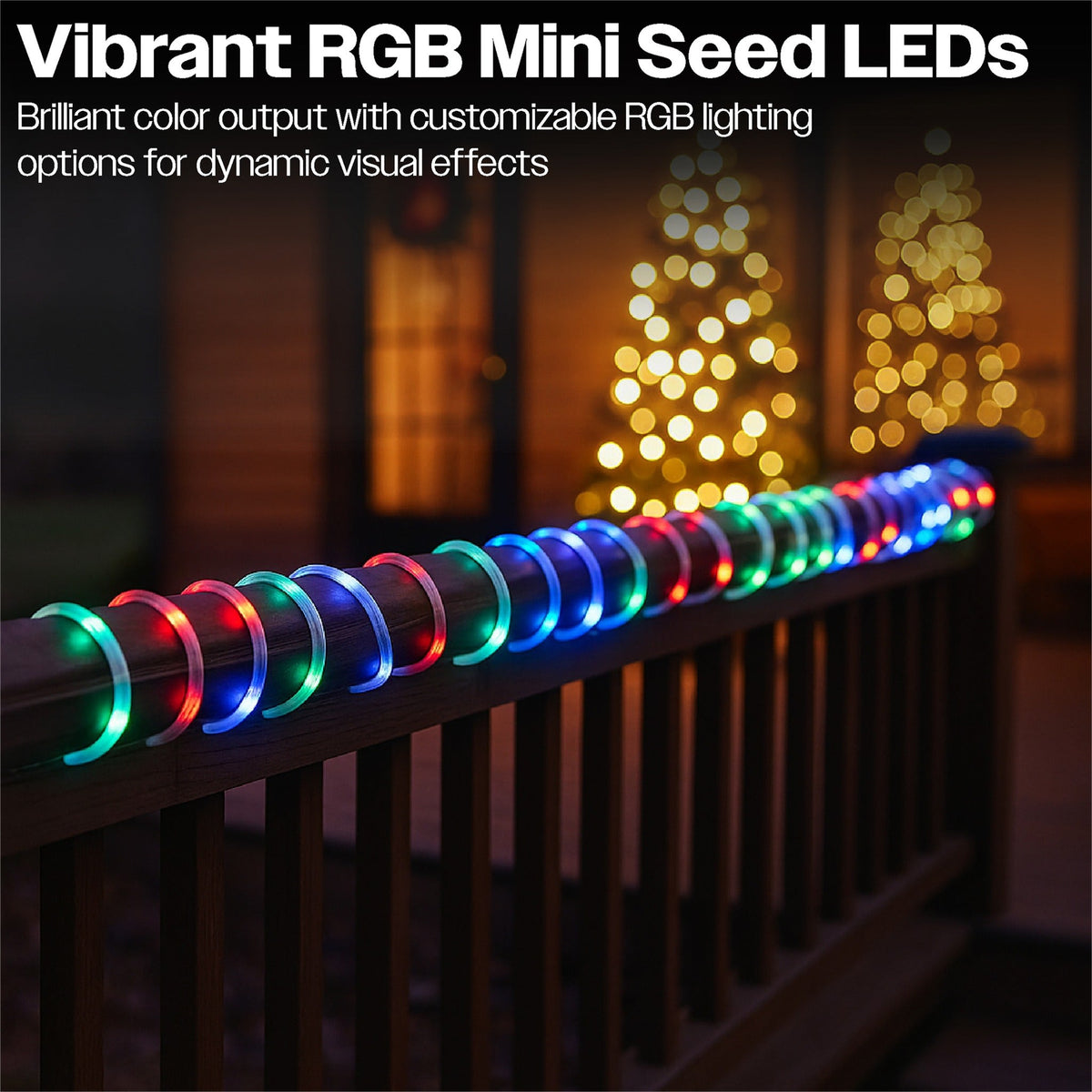 Xmas Haus RGB Mini Seed LED Multifunction String Lights APP Control & Multifunction Handheld Remote 24m_Christmas Lights