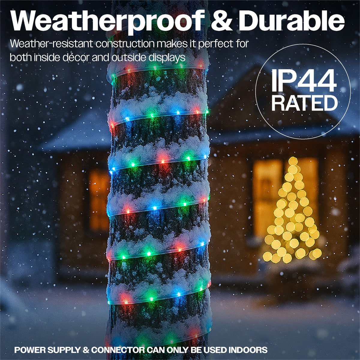 Xmas Haus RGB Mini Seed LED Multifunction String Lights APP Control & Multifunction Handheld Remote 24m_Christmas Lights