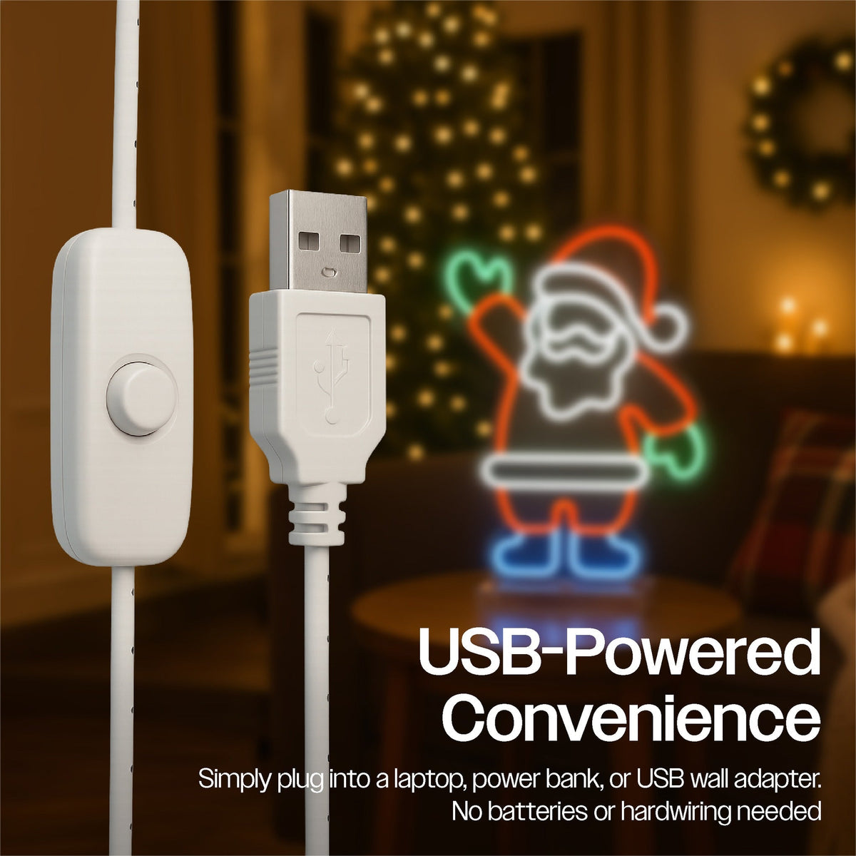 Xmas Haus LED Neon Festive Lights_Indoor Christmas Decorations