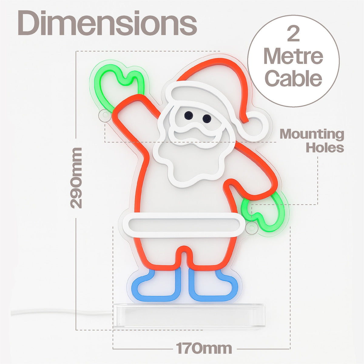 Xmas Haus LED Neon Festive Lights_Indoor Christmas Decorations
