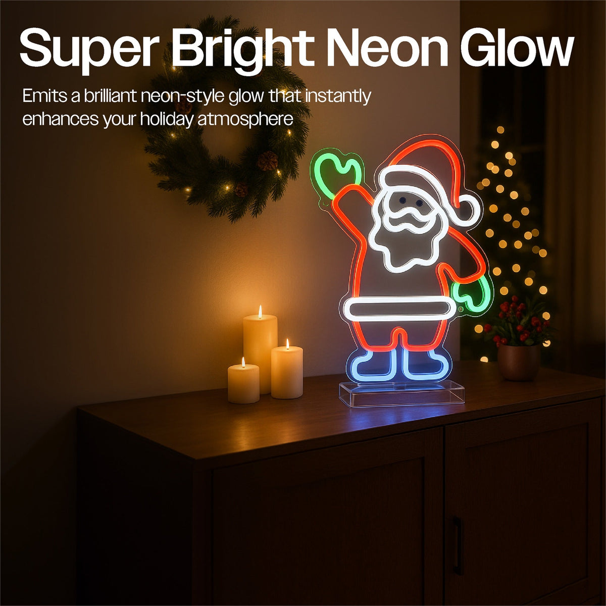 Xmas Haus LED Neon Festive Lights_Indoor Christmas Decorations
