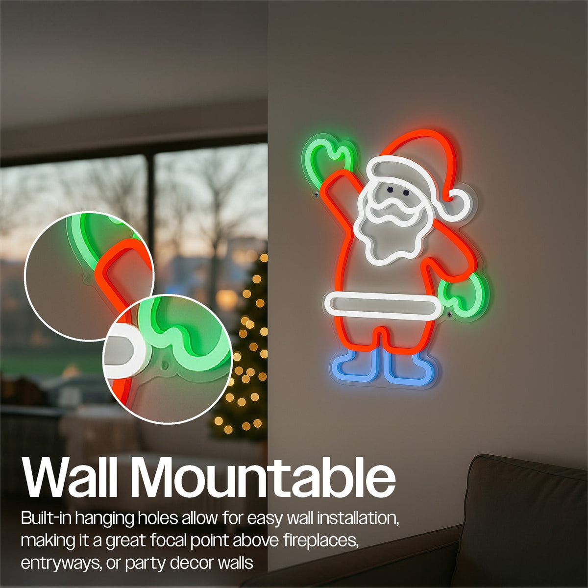 Xmas Haus LED Neon Festive Lights_Indoor Christmas Decorations