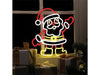 Xmas Haus Neon Effect Santa connect by USB 1.5m Cable - 36cm x 40cm - Indoor Only_Christmas Figures