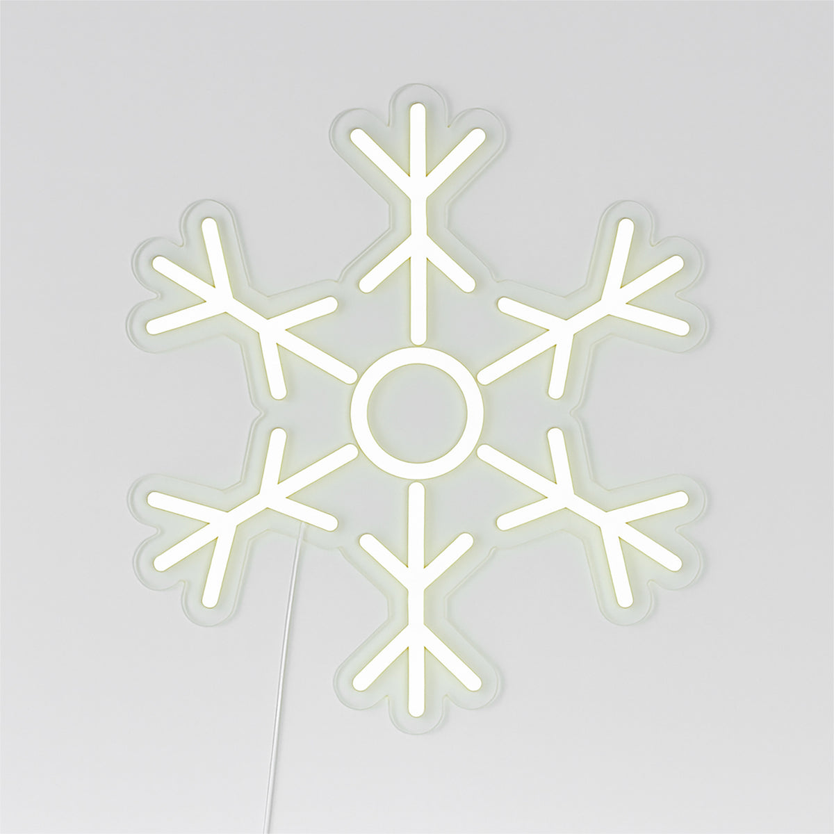 Xmas Haus Neon Effect Snowflake – USB Powered 1.5m Cable, Indoor LED Decoration