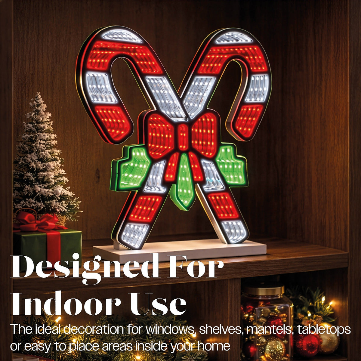 Xmas Haus LED Infinity Light Candy Stick Indoor Decoration_Indoor Christmas Decorations