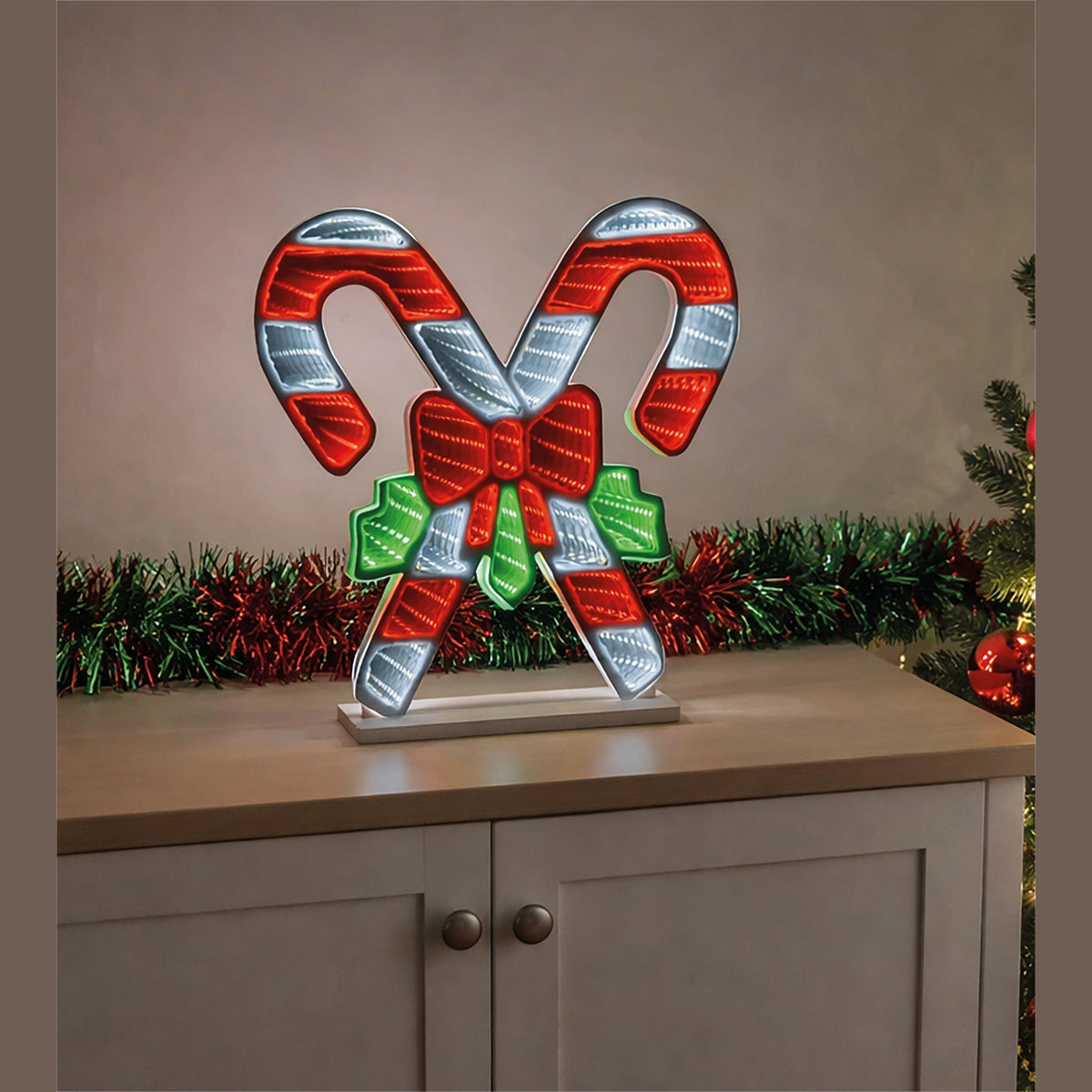 Xmas Haus LED Infinity Light Candy Stick Indoor Decoration_Indoor Christmas Decorations