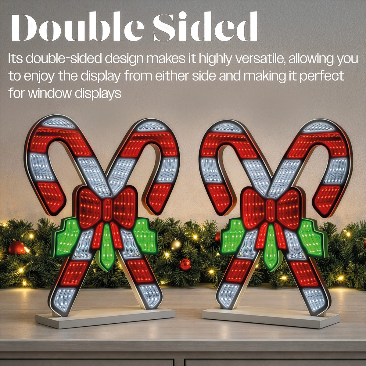 Xmas Haus LED Infinity Light Candy Stick Indoor Decoration_Indoor Christmas Decorations