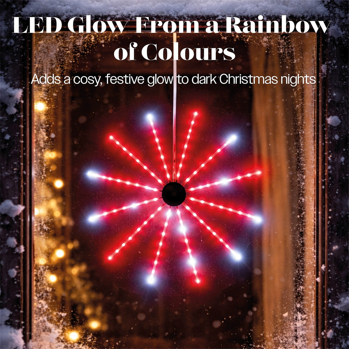 Xmas Haus RGB Meteor Hanging Windmill Light Indoor Decoration with Timer_Indoor Christmas Decorations
