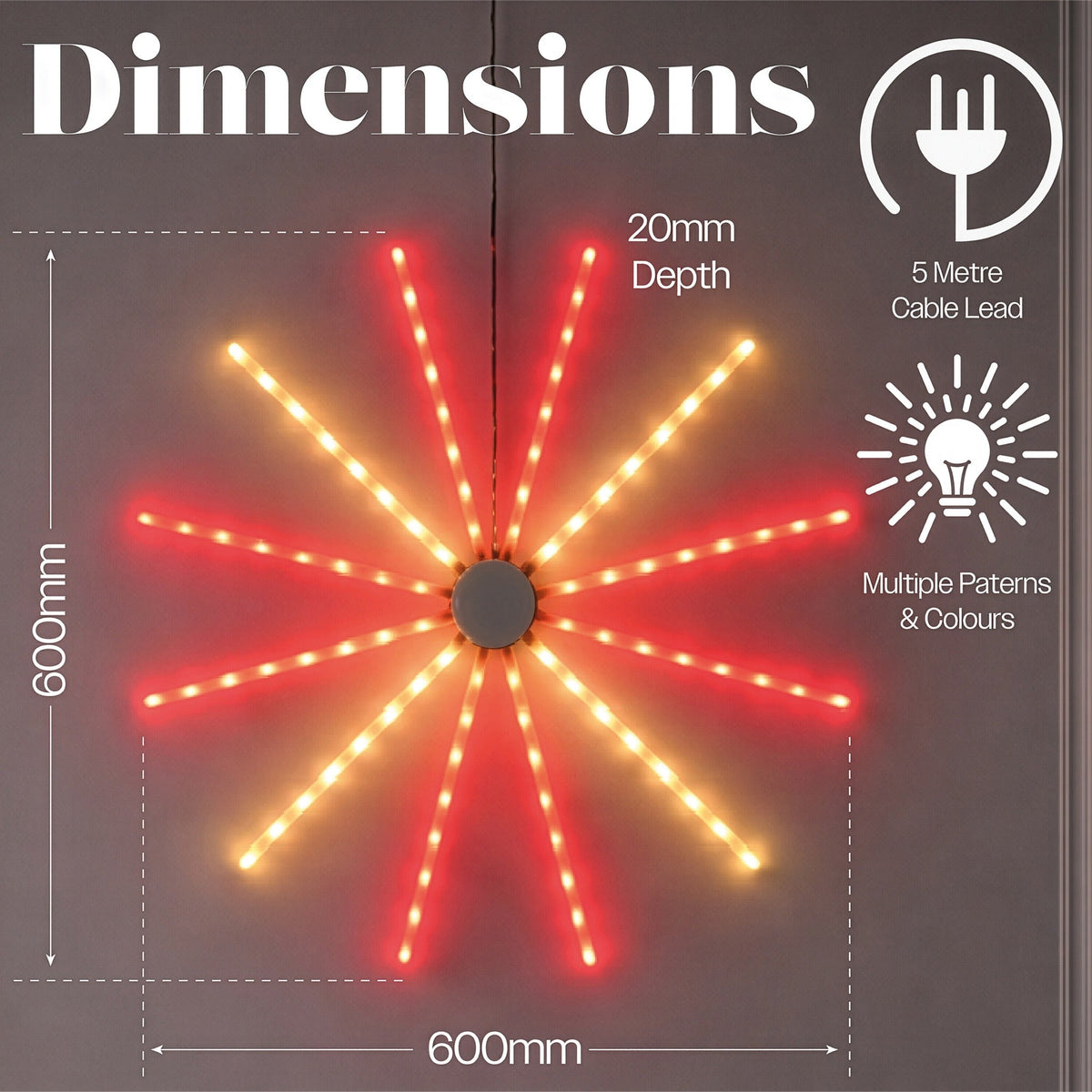 Xmas Haus RGB Meteor Hanging Windmill Light Indoor Decoration with Timer_Indoor Christmas Decorations