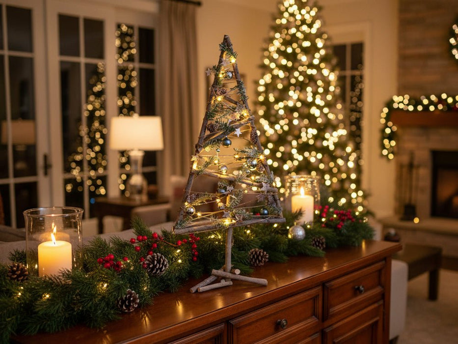 Woodland Christmas Tree Decoration - Pine Design (Battery Powered)_Indoor Christmas Decorations