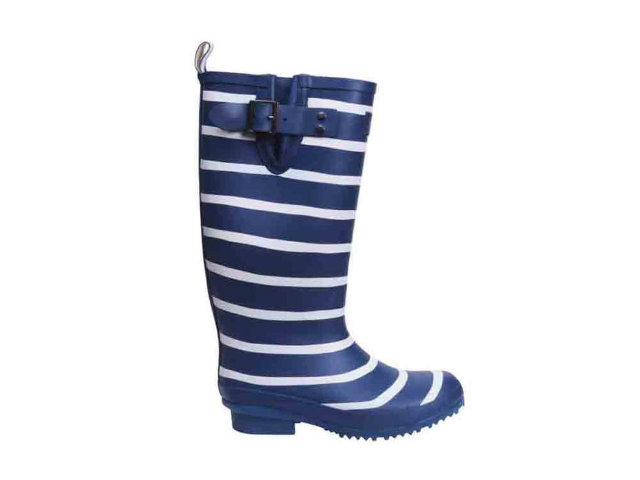 Sandley Boot Navy and White Stripe