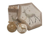 Gold Reindeer Decoupage Baubles - 14 piece set