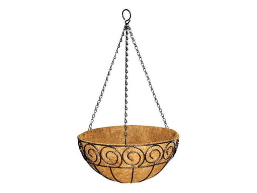 Hanging Basket 14" - Scrolled Design