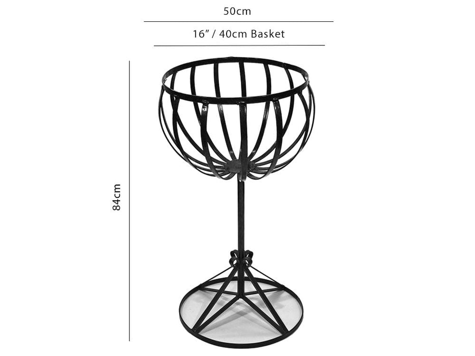 High Cauldron Basket Stand