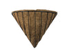 Triangular Wall Mounted Planter / Prelined with coco liner