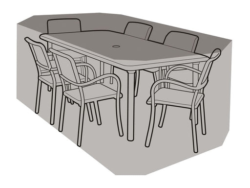 6 Seater Rectangular Table & Chairs Cover