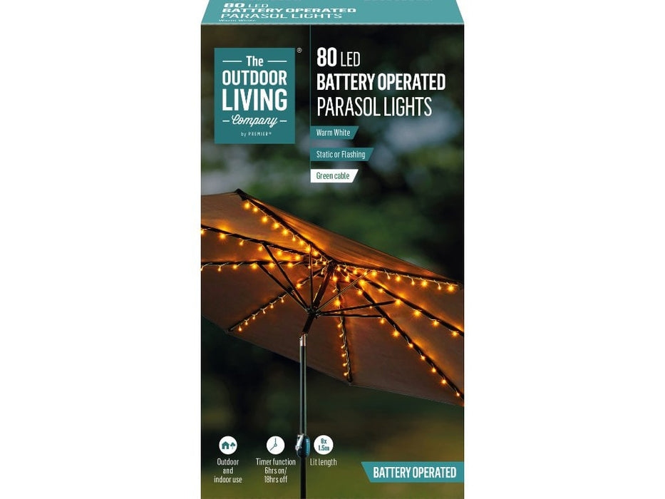 8 LED Parasol Light