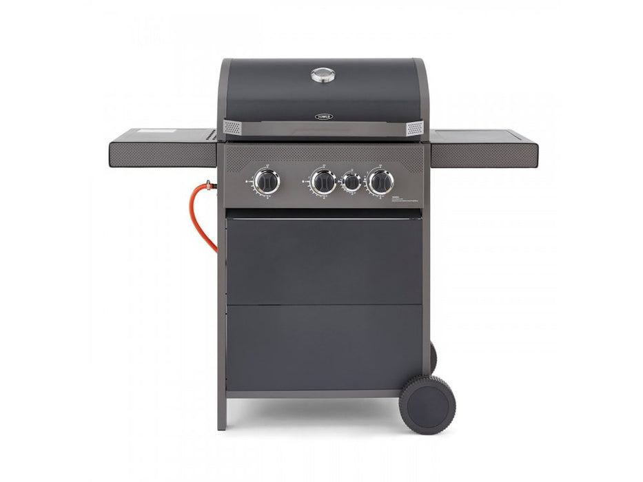 Stealth 3 Three Burner Porcelain Gas BBQ with Precision Thermometer