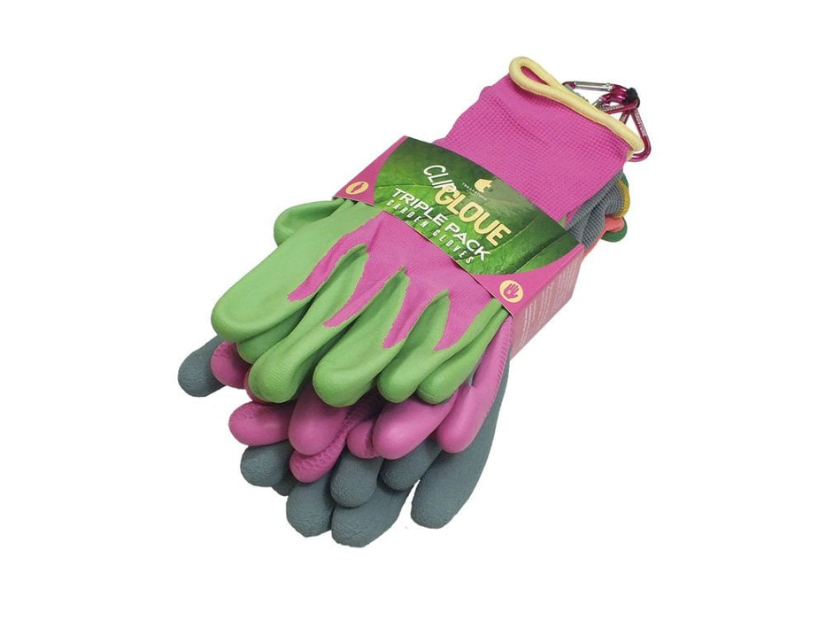 Triple Pack of Gardening Gloves - Women's