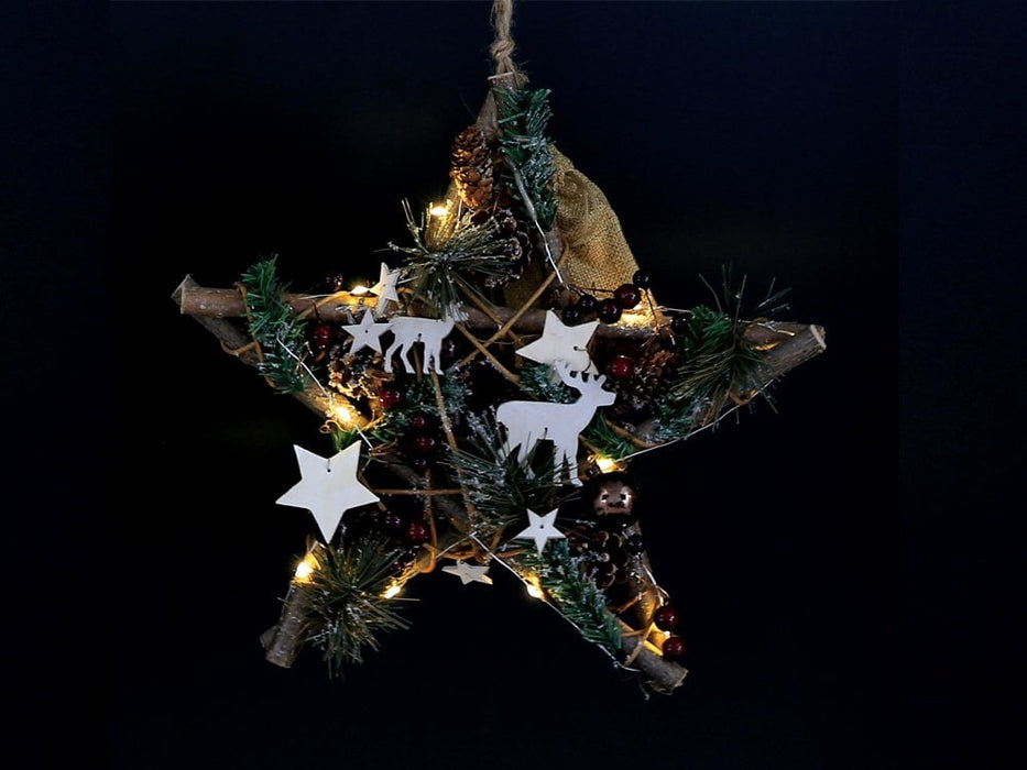 Woodland Christmas Star - Deer Design
